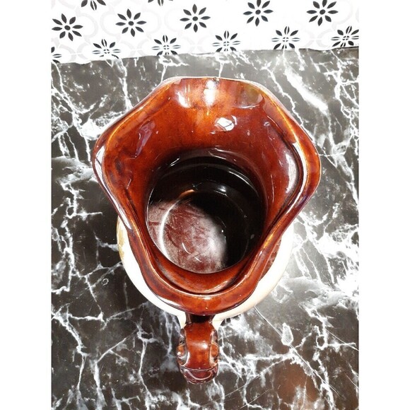 mccoy pottery pitcher fruit vintage farmhouse mcm shabby chic - Picture 3 of 4